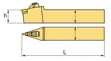 Державка токарная наружная MVJNR3232P16