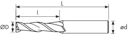 Чертеж фрезы CL235-200.900-P45C