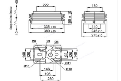Система подрессоривания пневматическая со встроенным компрессором СП-102