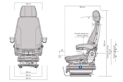 Сиденье Grammer MSG85/722