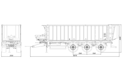 Полуприцеп универсальный AMKODOR US213W Полуприцеп универсальный AMKODOR US213W