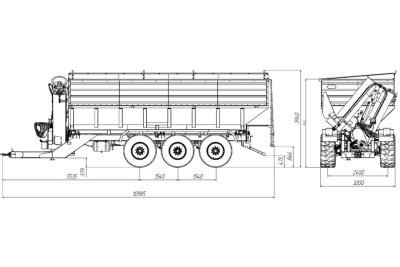 Полуприцеп специальный AMKODOR STS303B ASILAK Полуприцеп специальный AMKODOR STS303B ASILAK