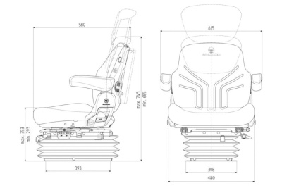 Сиденье Grammer MSG95G/721