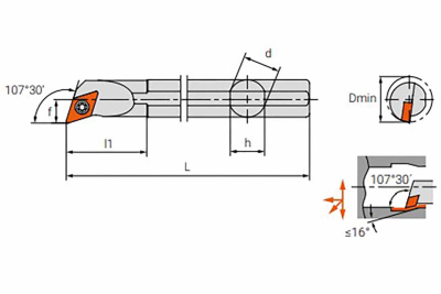 Державка A32S-SDQCR11 Державка A32S-SDQCR11